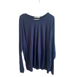 UGG 100% Cotton Longsleeve Lounge Shirt Sz XL Blue Comfy Top Nice!